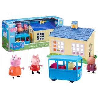 Pepa Pig - TM Hračky čerpadlo Peppa Set School + BUS 06593