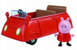 Pepa Pig - TM Hračky - nastavený s obrázkom Peppa Peppy Auto Peppy