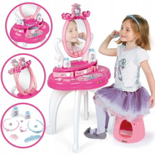 HELLO KITTY Obliekanie Tabuľka 2N1 S predsedom Hellokitty Zrkadlo