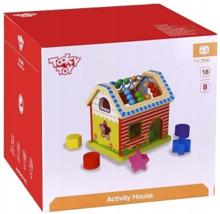 STEFFI bábika - Takey Toy - Chata Drevený Sorter Abacus