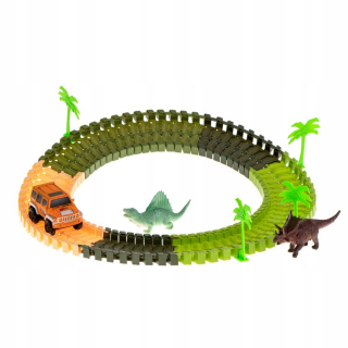 Babika evi - Auto dinosaury TRACK + 106EL CAR.