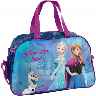 Elsa Frozen - Športová taška. Land of Ice. Cestovateľ. Deti Anna