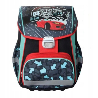 Aktovka školská taška - Auto Racing Anatomical SchoolBag