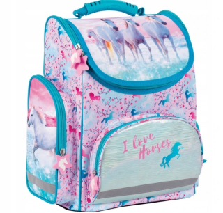 Aktovka školská taška - Ergonomická kabelka MB Derform Satchel Konie 22