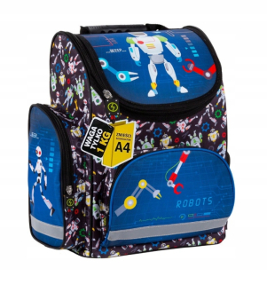 Aktovka školská taška - Ergonomická Satchel MB Derform Roboty 11