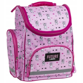 Aktovka školská taška - Casetic Satchel Ergonomické buldozo psov