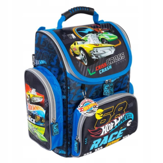 Aktovka školská taška - Školská taška Hot Wheels Cars Automobiles Resor