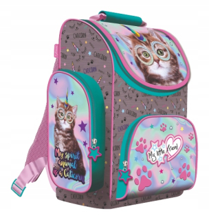 Aktovka školská taška - Školská Satchel s mačkou Unicorn Majewski