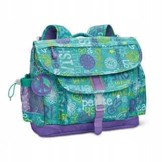 Aktovka školská taška - Ergonomická Satchel Hope Peace Love L BixBee