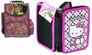HELLO KITTY Satchel Ergonomické kone Horses + Case Case Case