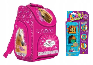 Aktovka školská taška - Kazetový bagpack môj malý priateľ kôň