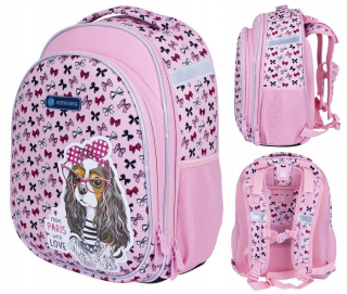 Aktovka školská taška - Schoolbag As1 sladký pes s luky ASTRA 85