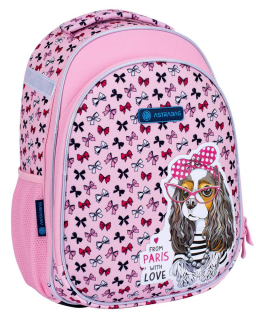 Aktovka školská taška - Schoolbag Astrabag, pes s luky
