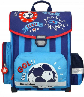 Aktovka školská taška - Školská taška Bambino - futbal. St-Marewski