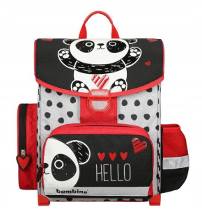 Aktovka školská taška - Schoolbag Bambino Panda St.MAJEWSKI