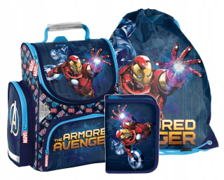 Aktovka školská taška - Schoolbag Ironman Sada pre chlapca