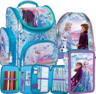 Školský batoh Ice Kingdom set pre dievčatá do prvej triedy