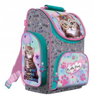 Aktovka školská taška - Môj malý priateľ School Satchel - Cat Cat