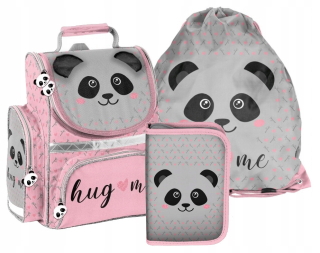 Aktovka školská taška - Školská taška Panda s Panda Girl Set