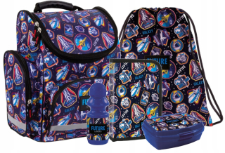 Aktovka školská taška - Školská taška NASA Rocket Set pre Boy