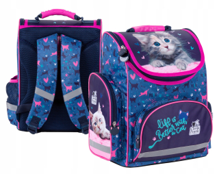 Školský batoh pre dievčatá Kitty s mačkou