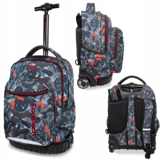 Aktovka školská taška - Schoolbag s COOLPACK SWIFT RED 32188CP kolesá