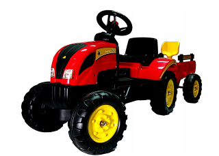 Traktor na pedále s prívesom a promo príslušenstvo