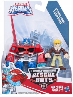 Hasbro Playskool Heroes Transformers Rescue Mini figúrka Optimus Prime + Cody Burns A2108