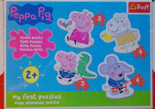Pepa Pig - Trefl Baby Moje prvé puzzle Peppa Pig 2+
