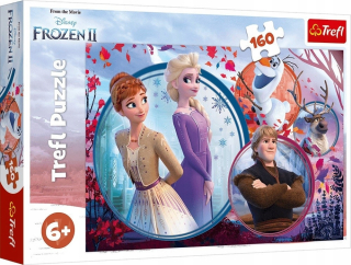 Elsa Frozen - TREFL - 160 prvky hádanky. Mrazené 2 (zhasne