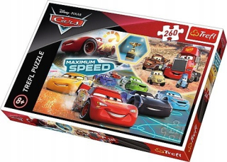 McQueen - TREFL Puzzle 260 prvkov, auta 3, víťazka Gala