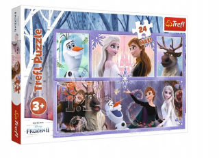 Elsa Frozen - TREFL - Puzzle Svet plný mágia Mrazené 2 24 Maxi
