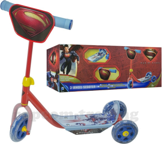 Superman - Trojkolský trikulárny skúter superman warner