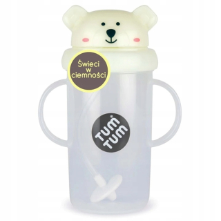Fľaša Tum Tum so slamkou pre deti Polar Pete Bear 300 ml