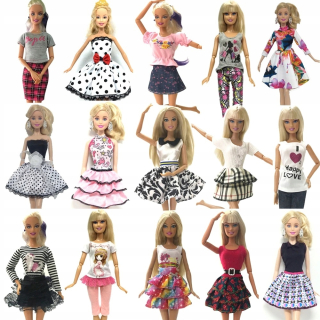 Barbie - Oblečenie pre bábiky sada veľkých 10 kusov