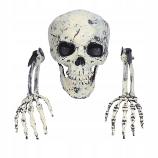 UMELÝ ZÁVIS NA ĽUDSKÚ KOSTRU PRE HALLOWEEN