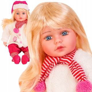 VEĽKÁ BÁBIKA DORIS HOVORÍ A SPIEVA PO POĽSKY BABY 60 cm INTERAKTÍVNA