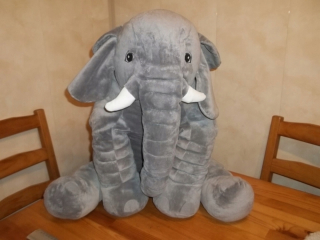 VEĽKÝ MASKOT SLONA CUDDLE 50X38X43CM