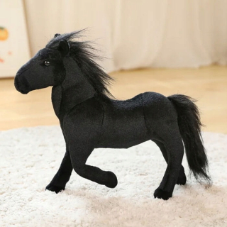 VEĽKÝ STOJAJÚCI KôŇ MASKOT ČIERNA 45CM