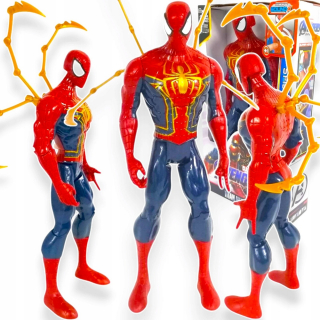 Veľká interaktívna figúrka Spiderman pohyblivý svet zvuk krídla XXL 30 cm