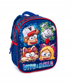 Detský batoh - Vito a Bella - Malý 3D BACKPACK - SCHOOL 2021/2022