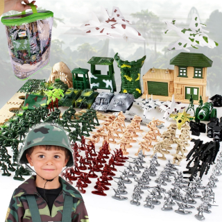 Vojaci Vojenská základňa Armáda Figurky 300 El. Veľká sada Vojenské tanky