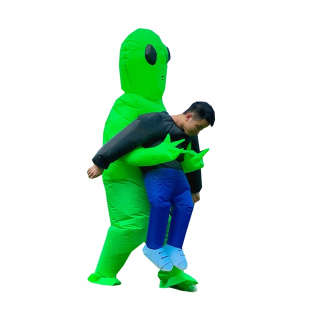 Vtipný nafukovací kostým mimozemšťana