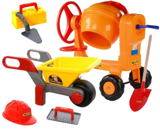 Staviteľ Bob - Wader Veľký betónový mixér Materiál Trubica kolesa 937 + 229