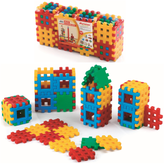 Super Mario - Barffy stavebné bloky 48el kocky .. Mario