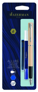 WATERMAN Allure oranžové plniace pero + guma + náplň