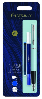 Waterman Večné perie Allure Green + Zmazik + Nabó