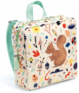 Detský batoh - Squirrel Pink batoh pre Preschooler Djeco