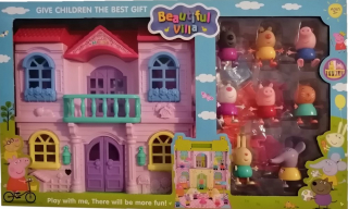 Pepa Pig - Villa Pig House Doplnky 8 Figurus Big Peppa