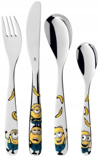 Mimoni - WMF 4 Príbory DETSKÉ KIT Minion Set